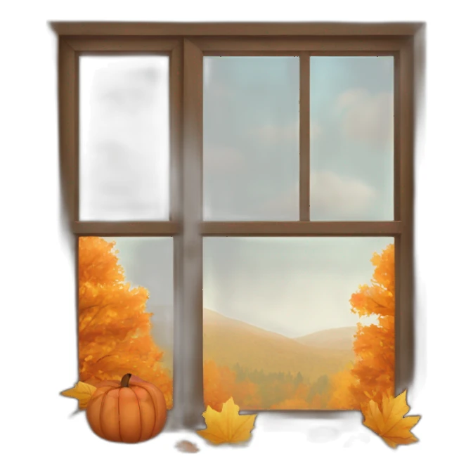 Autumn is outside the window sticker