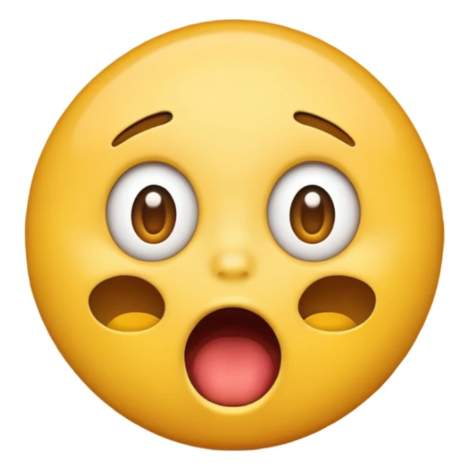 surprised face emoji sticker