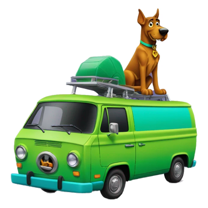 Scooby Doo’s mystery machine van sticker