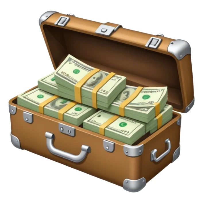 carrying case with cash sticker