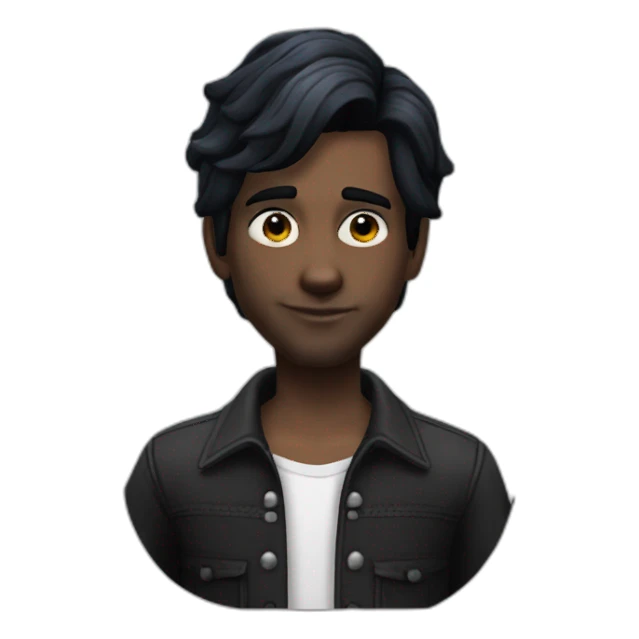 Sims+4+Mortimer+Goth-Man-dark-hair-perfectly-centered sticker