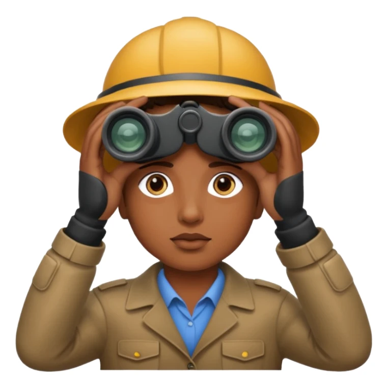 on the lookout binoculars sticker