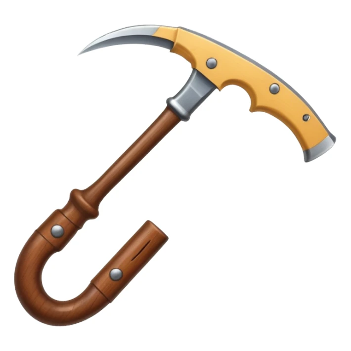 The sickle used by farmers sticker