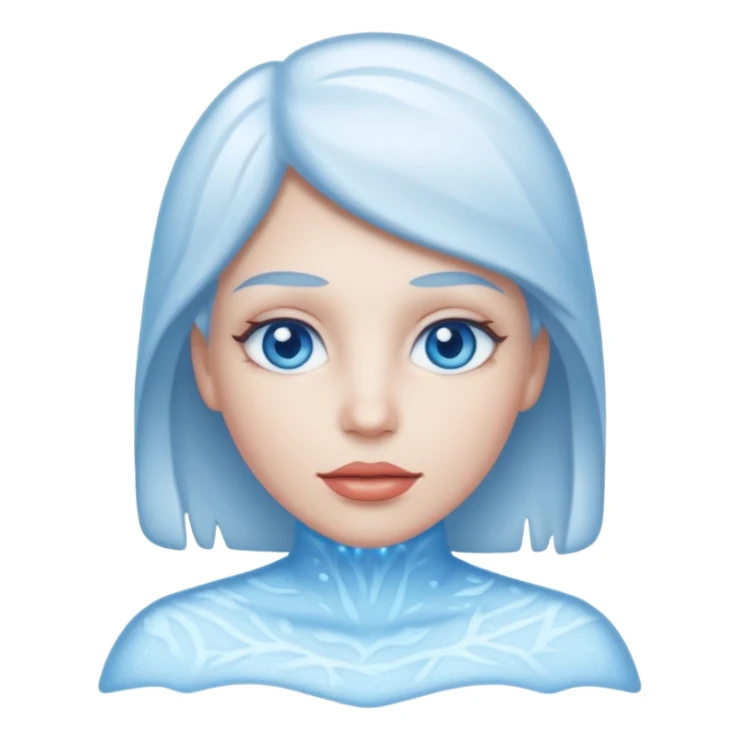 Frost Glow Portrait sticker