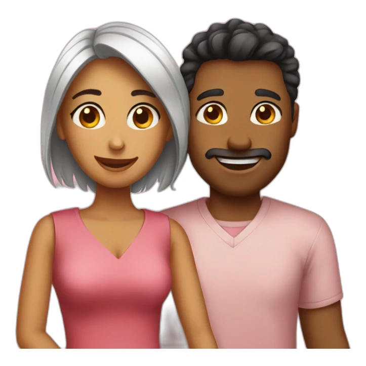Emojis for couple sticker