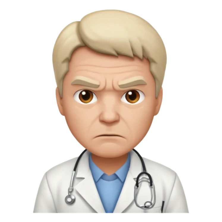 very angry doctor sticker