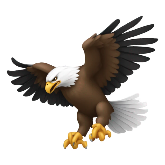 Eagle carrying a football sticker