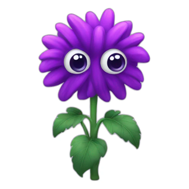 Plants purple with one eye sticker