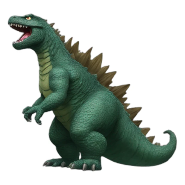 Godzilla qui fait dodo sticker