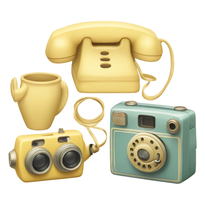 Vintage yellow pastel  sticker