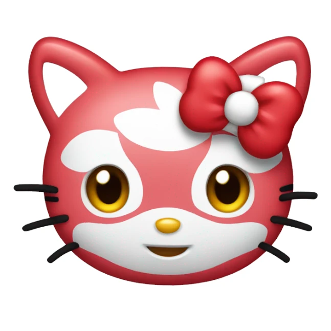 Hello kitty red sticker