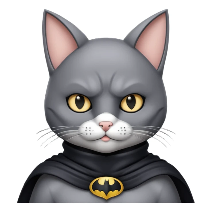 A Batman Cat sticker