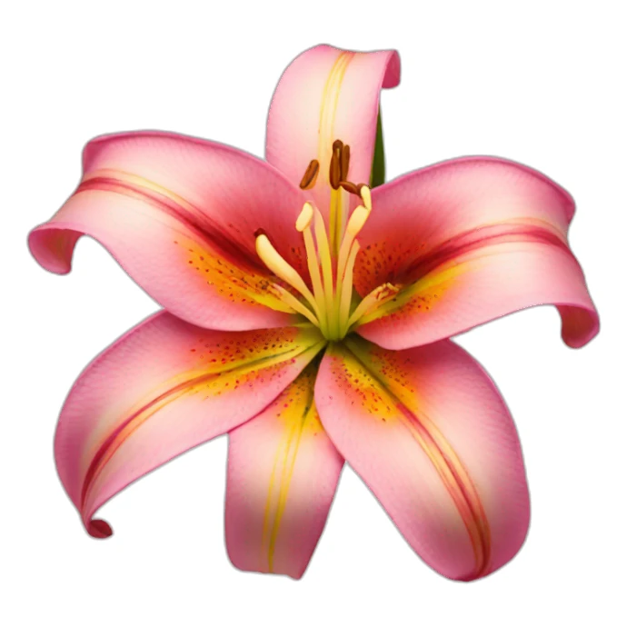 lilly flower sticker