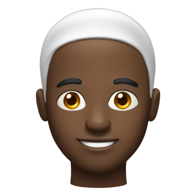 Bald head black guy baking sticker