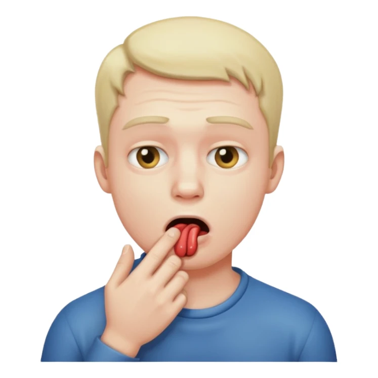 Guy choking himself sticker