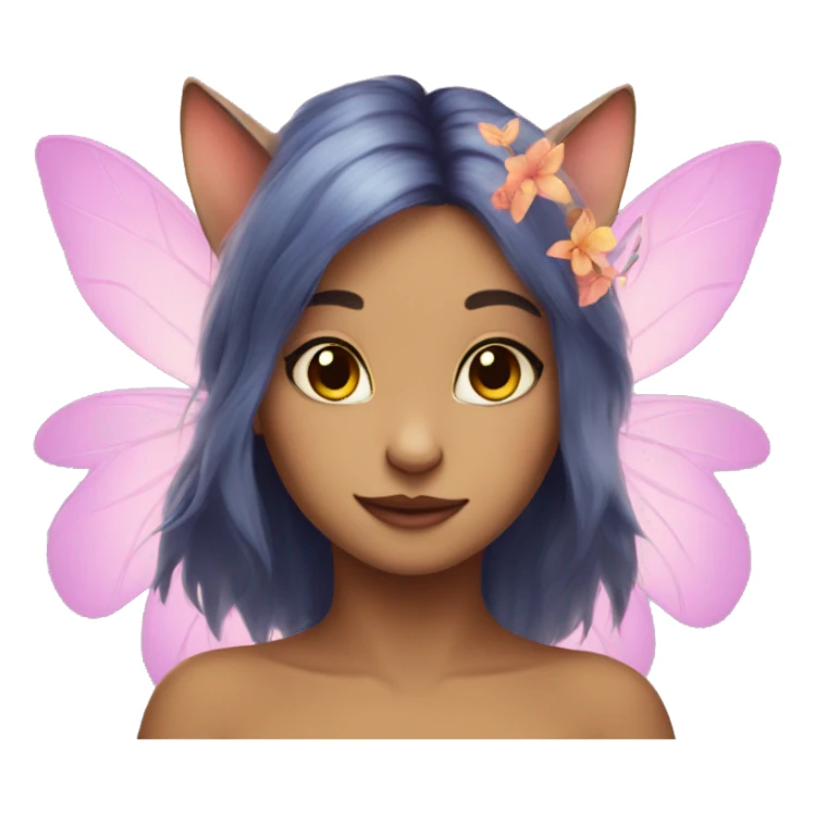 Cat fairy sticker