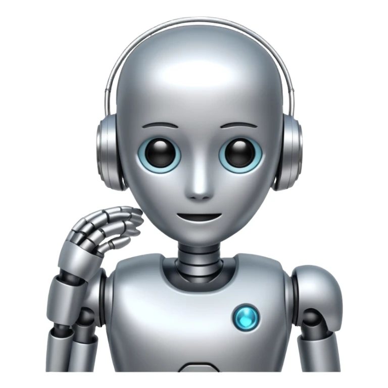 Generate a robotic medical AI assistant sticker