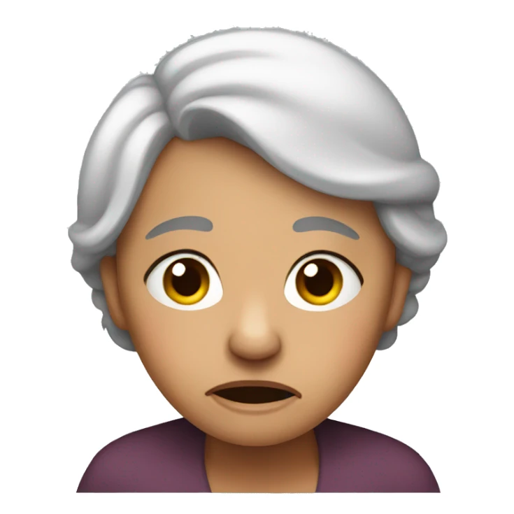crying grandmother sticker