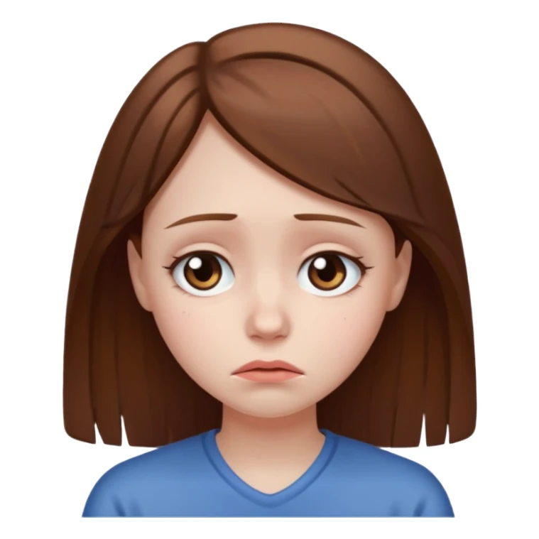 sad girl sticker