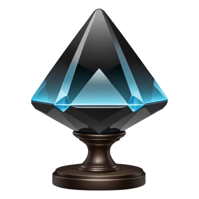 Magic morion mineral crystal On the stand sticker