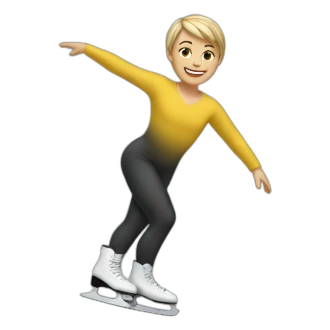 Lutz figure skating sticker