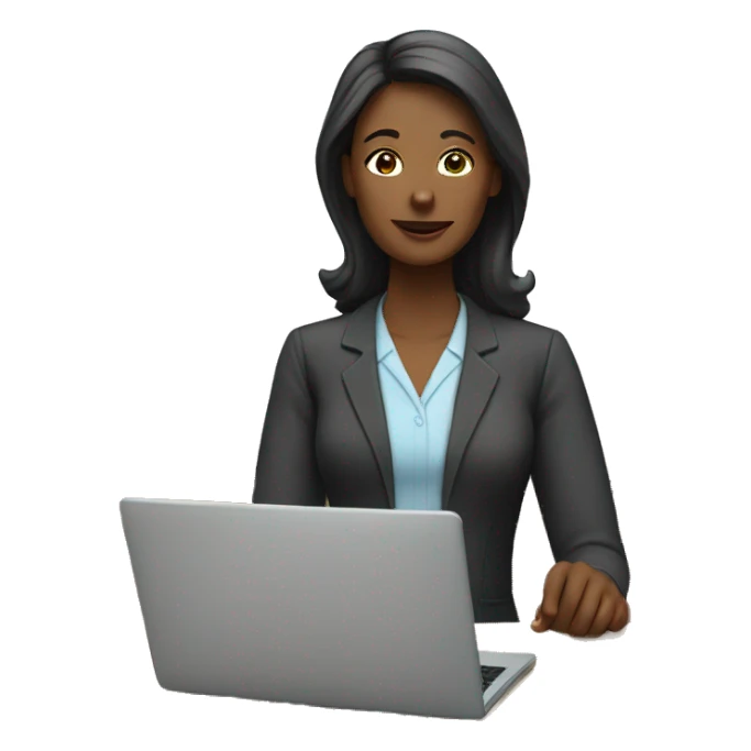 A woman teacher doing online class sticker