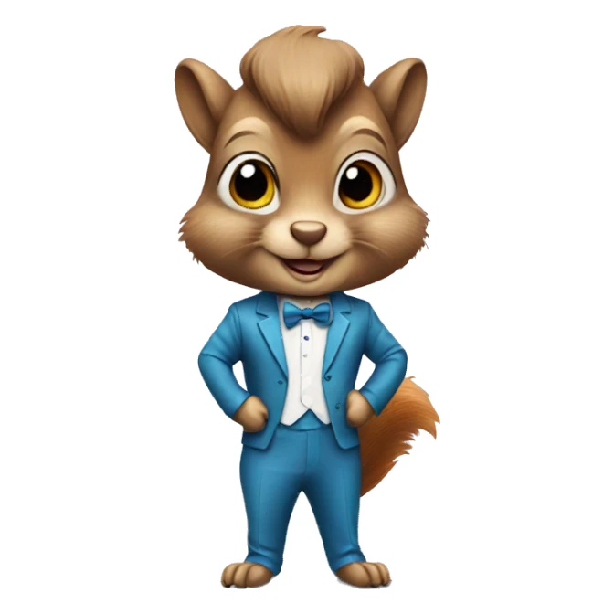 Squirrel in disco suit sticker