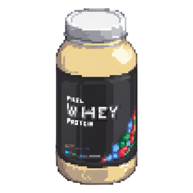 whey protein jar sticker