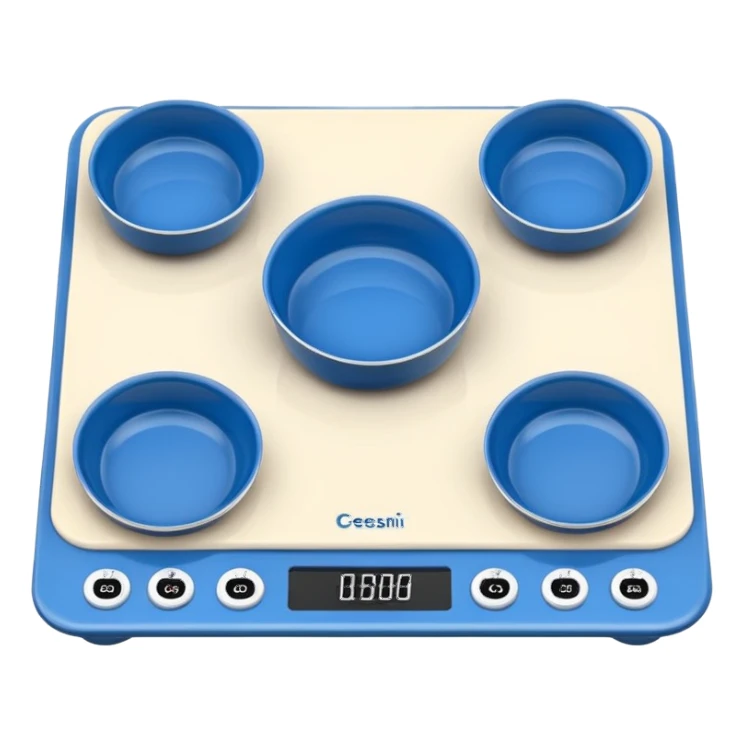 modern Scale with Blue Pans sticker