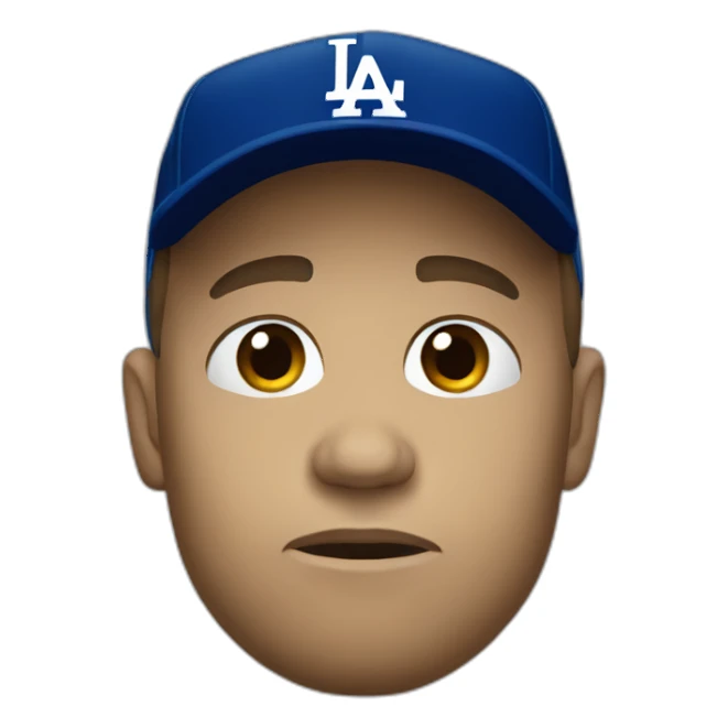 Sad dodgers fan sticker