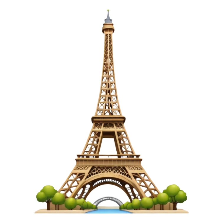 en forme de tour eiffel sticker