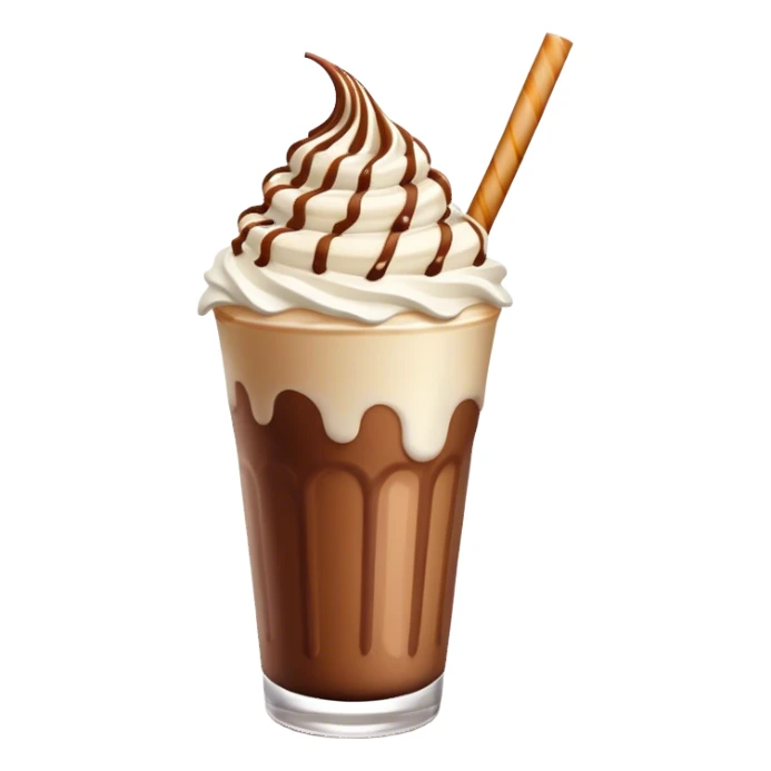chocolate caramel swirl milkshake sticker