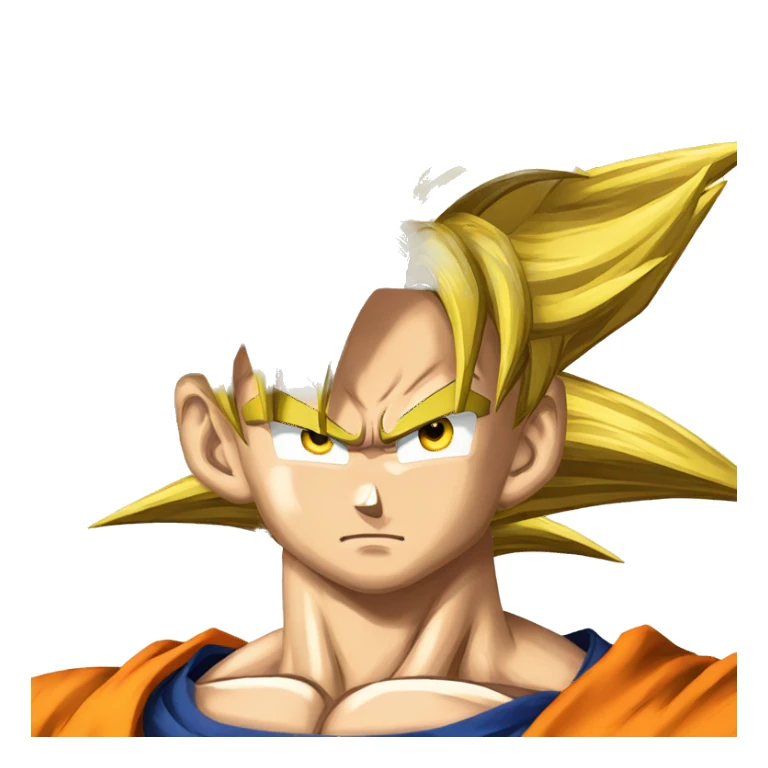 goku super sayan che usa il computer sticker