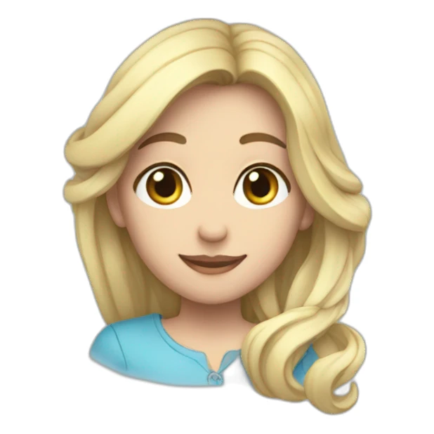 corazón azul celeste sticker