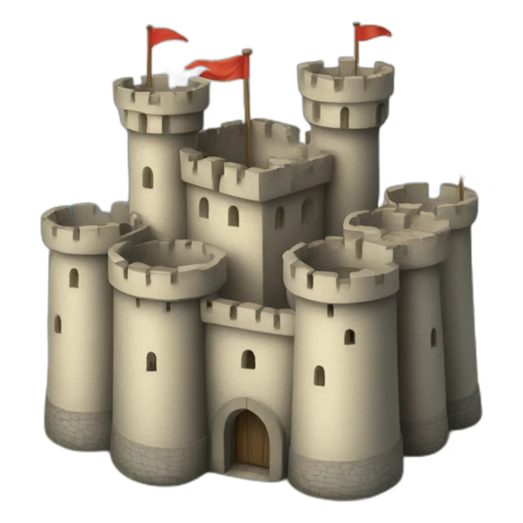 medieval castle sticker