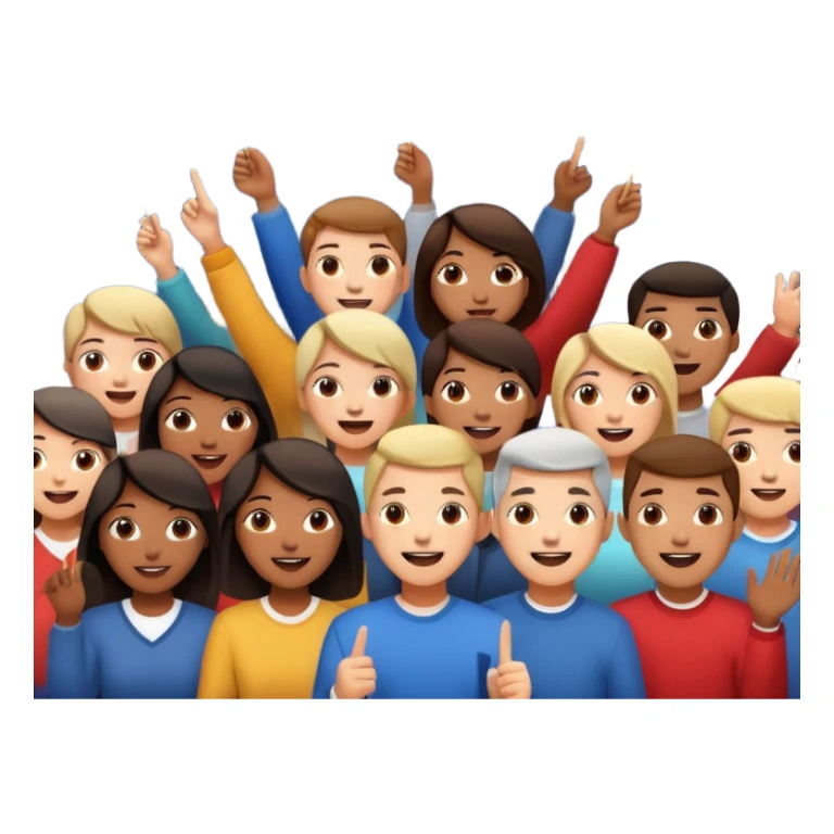 crowd watching fireworks sticker