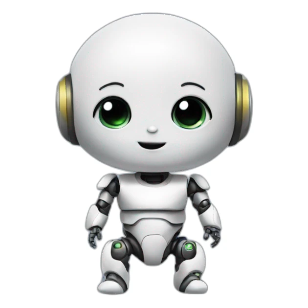 Robot baby sticker