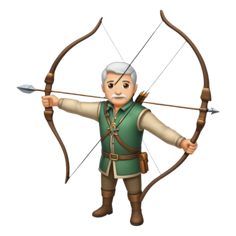 old aged archer sticker