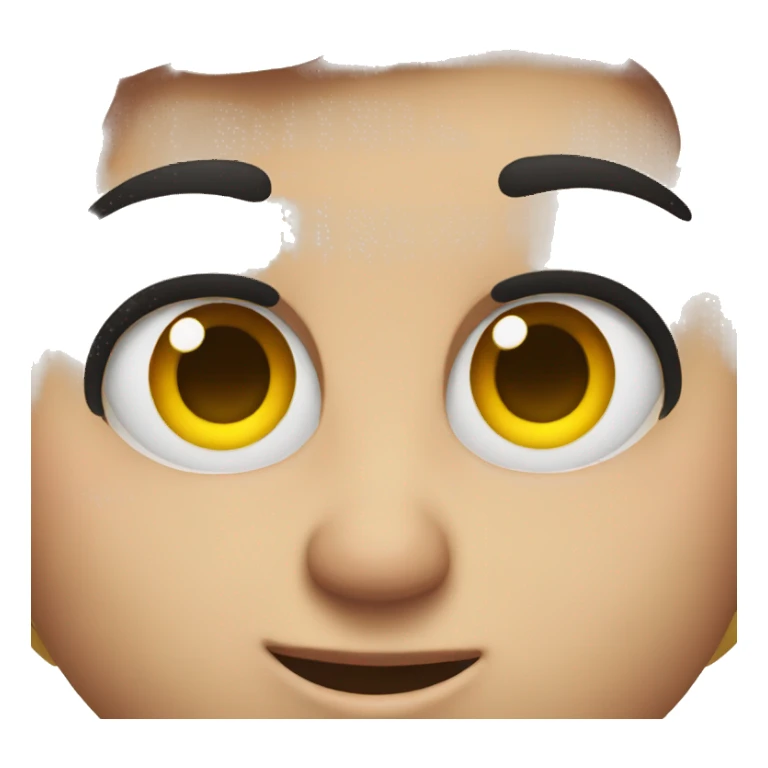 emoji with big lashes sticker