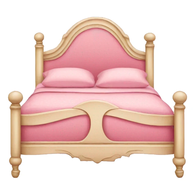 pink vintage bed sticker