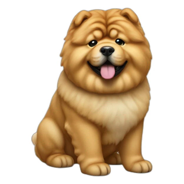 Chow show dog realistic sticker