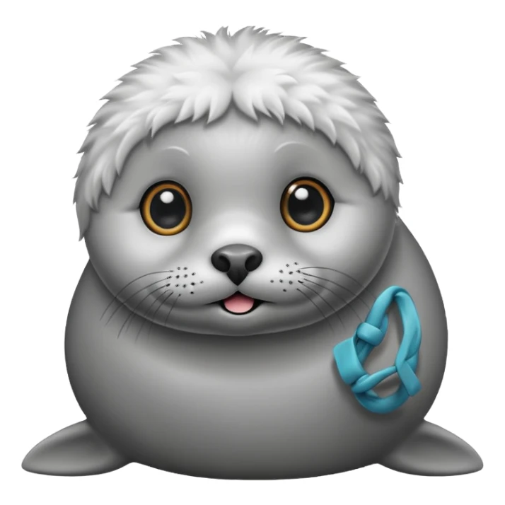 A super super cute seal sticker