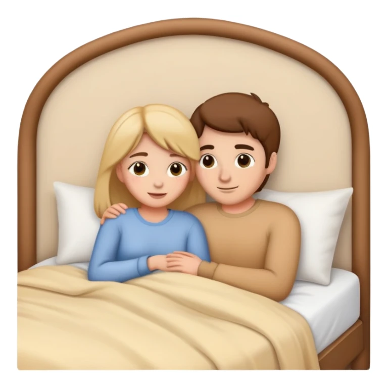 intimate moment on the bed sticker