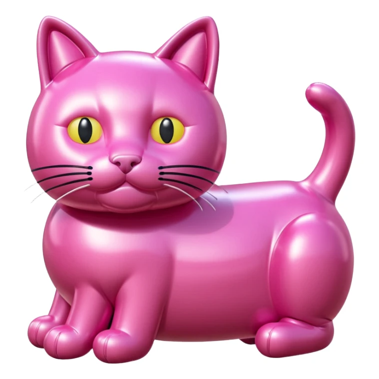  SPAM meat jeff koons style inflatable cat sculpture  sticker