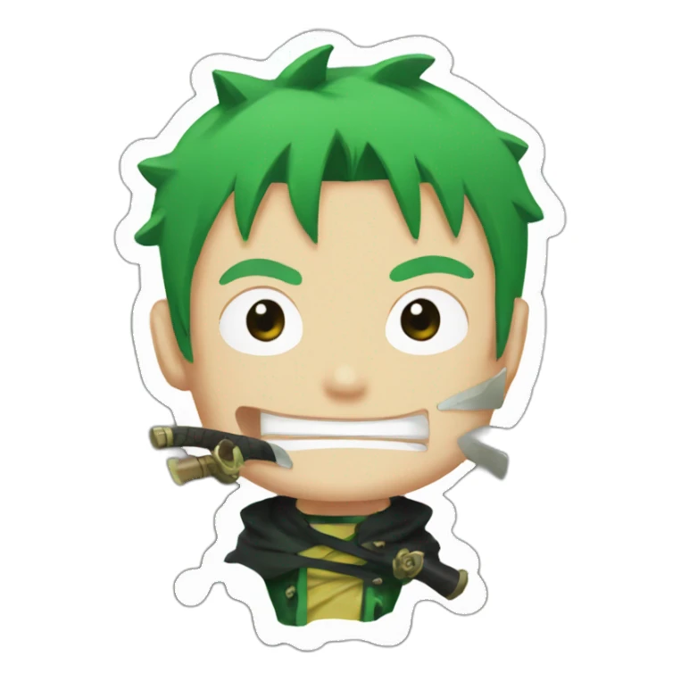 zoro one piece  sticker