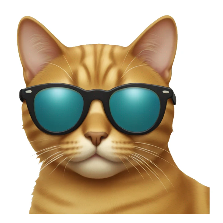 Cat with sunglasses sticker