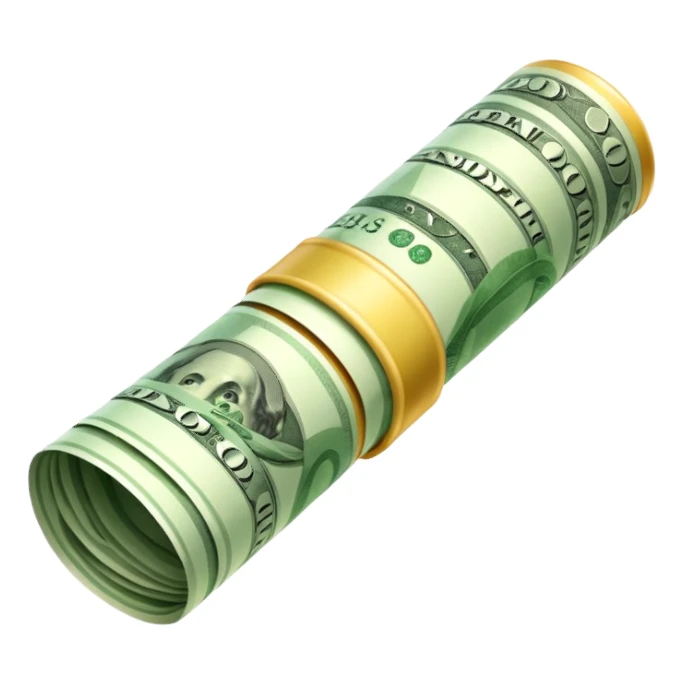 Money that is like a tube sticker