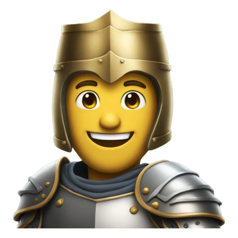 knight smiling sticker