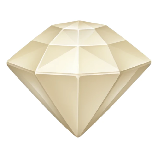 diamond shape carved from ivory. square tilted 45 degrees sticker