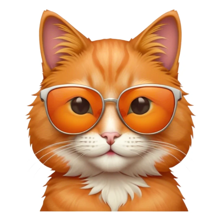Cat with sunglasses sticker
